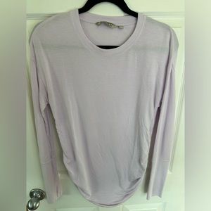 Athleta Lavender/Purple Drishti Ruched Side Tunic Sweater Sz XS